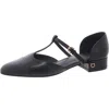 Ferragamo Womens Leather T-strap Pumps