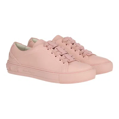 Ferragamo Womens Light Pink Sneaker