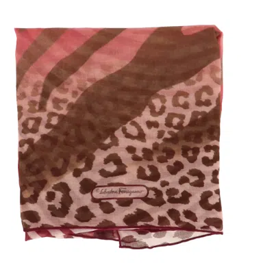 Ferragamo Womens Multicolored Scarf