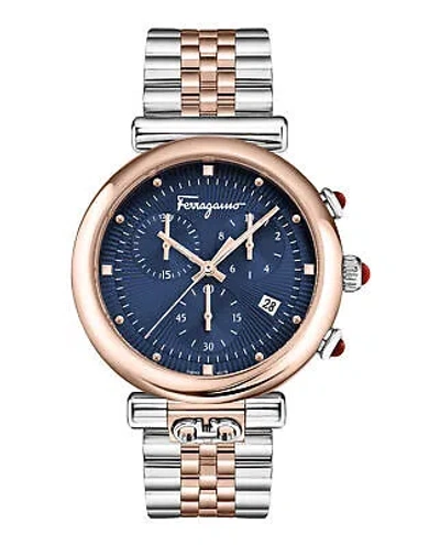 Pre-owned Ferragamo Womens Two Tone 40mm Bracelet Fashion Watch