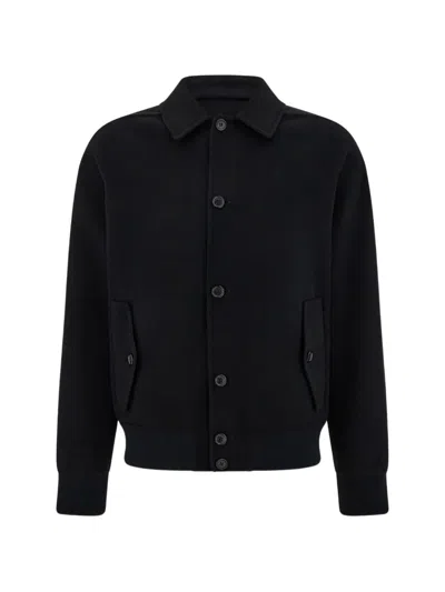 Ferragamo Wool And Cashmere Blouson In Black