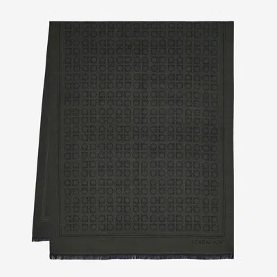 FERRAGAMO WOOL AND SILK SCARF