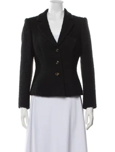 Pre-owned Ferragamo Wool Blazer In Black