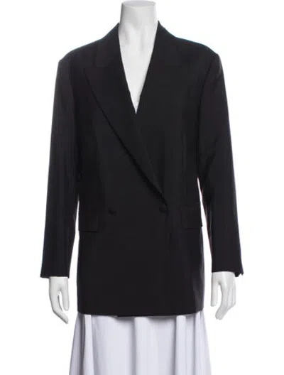 Pre-owned Ferragamo Wool Blazer In Black