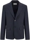 Ferragamo Wool Blazer In Blue