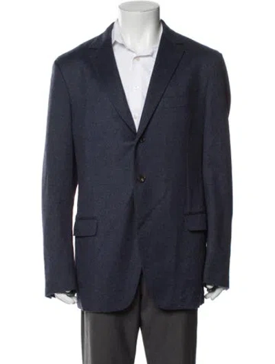 Pre-owned Ferragamo Wool Blazer In Blue