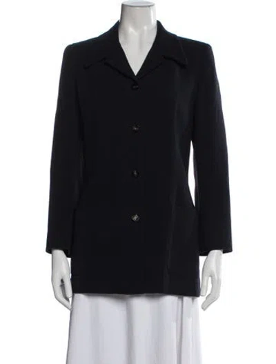Pre-owned Ferragamo Wool Blazer In Blue