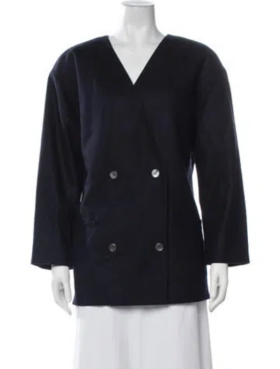 Pre-owned Ferragamo Wool Blazer In Blue