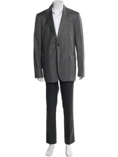 Pre-owned Ferragamo Wool Blazer In Gray