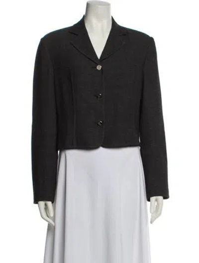 Pre-owned Ferragamo Wool Blazer In Gray