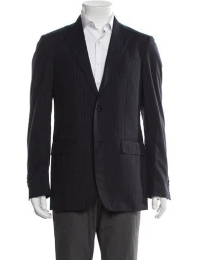 Pre-owned Ferragamo Wool Blazer In Gray