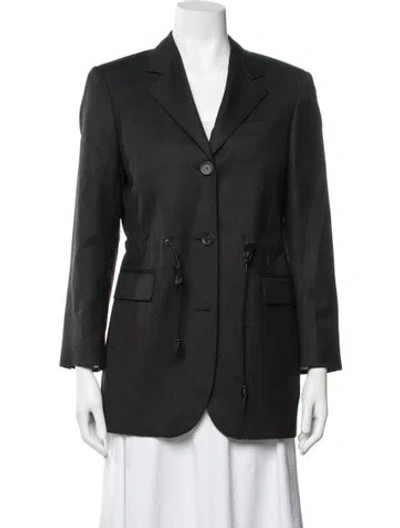 Pre-owned Ferragamo Wool Blazer In Grey