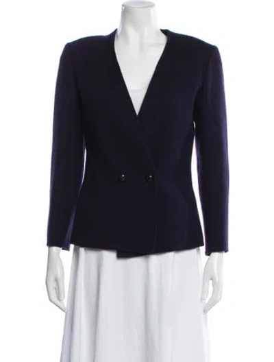 Pre-owned Ferragamo Wool Blazer In Purple