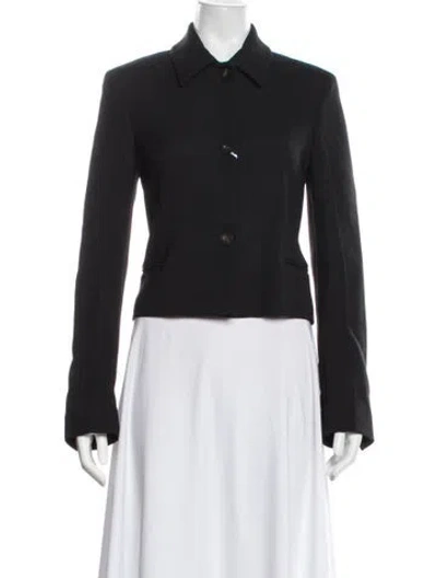 Pre-owned Ferragamo Wool Blazer W/ Tags In Black