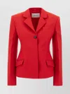 Ferragamo Wool Blazer With Chest Pocket And Structured Shoulders