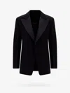 Ferragamo Wool Blazer With Satin Profiles