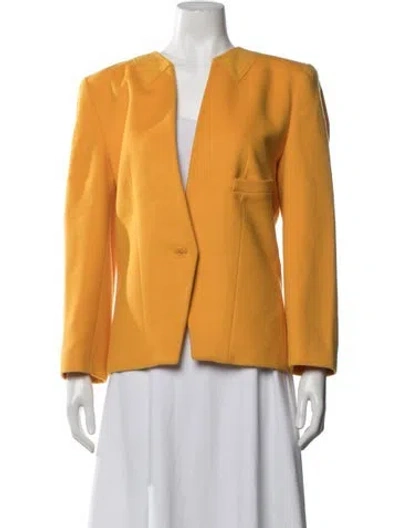 Pre-owned Ferragamo Wool Blazer In Yellow