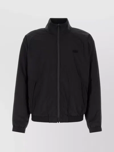 FERRAGAMO WOOL BLEND JACKET HIGH COLLAR