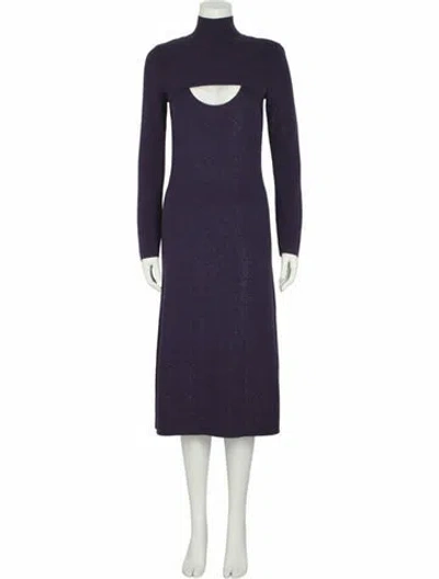 Pre-owned Ferragamo Wool Casual Dress W/ Tags In Purple