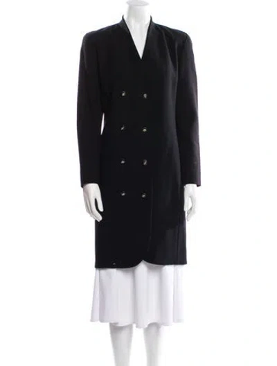 Pre-owned Ferragamo Wool Coat In Black
