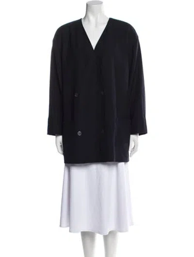 Pre-owned Ferragamo Wool Coat In Black