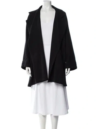 Pre-owned Ferragamo Wool Coat In Black