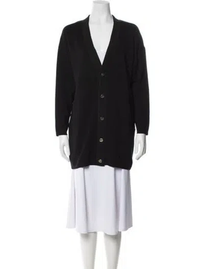 Pre-owned Ferragamo Wool Coat In Black
