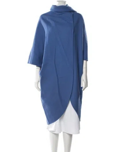 Pre-owned Ferragamo Wool Coat In Blue