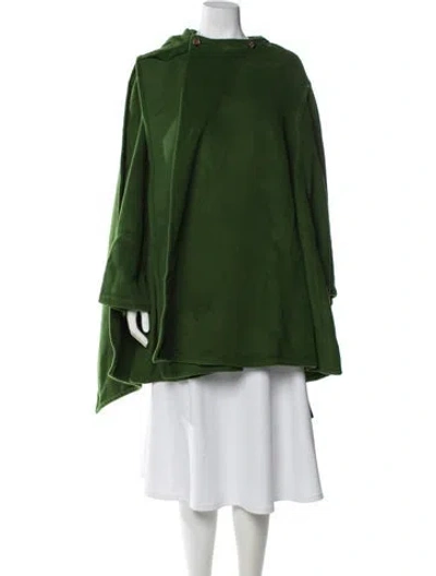 Pre-owned Ferragamo Wool Coat In Green