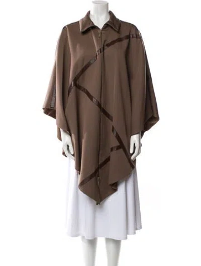 Pre-owned Ferragamo Wool Coat In Neutral