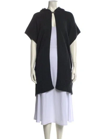 Pre-owned Ferragamo Wool Crew Neck Sweater In Gray