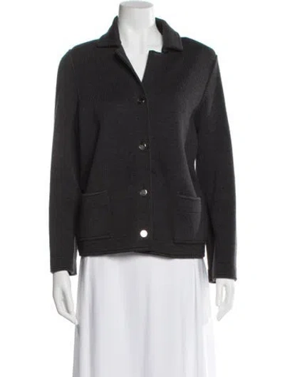 Pre-owned Ferragamo Wool Jacket In Gray