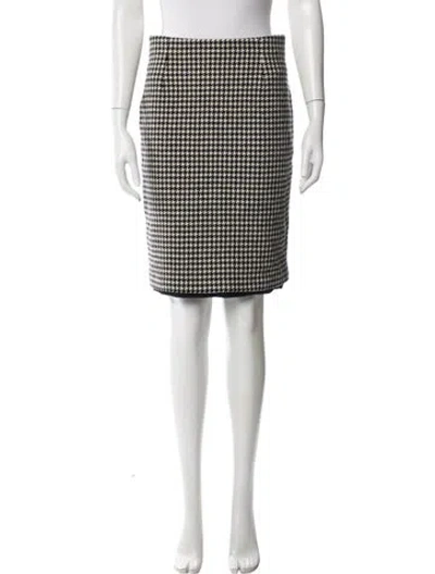 Pre-owned Ferragamo Wool Knee-length Skirt In Black
