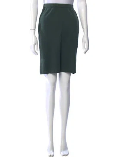 Pre-owned Ferragamo Wool Knee-length Skirt In Green