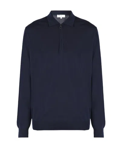 Ferragamo Wool Long-sleeved Sweater In Black