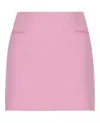 Ferragamo Wool Mini Skirt In Pink
