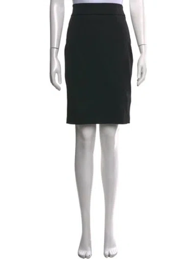 Pre-owned Ferragamo Wool Mini Skirt In Black