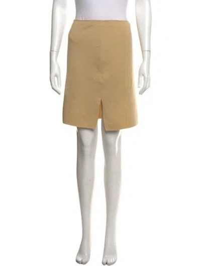 Pre-owned Ferragamo Wool Mini Skirt In Neutrals