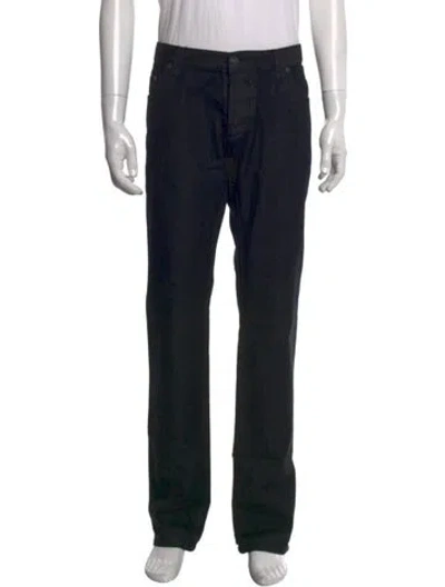 Pre-owned Ferragamo Wool Pants In Black