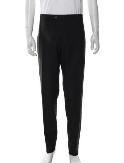 Pre-owned Ferragamo Wool Pants In Gray