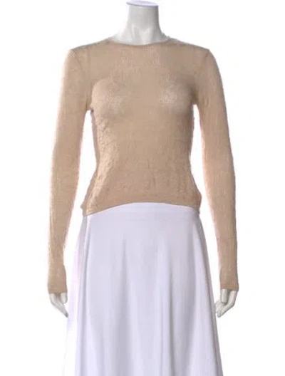 Pre-owned Ferragamo Wool Patterned Sweater In Neutral