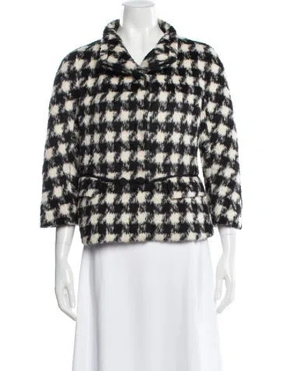 Pre-owned Ferragamo Wool Printed Blazer In Multi