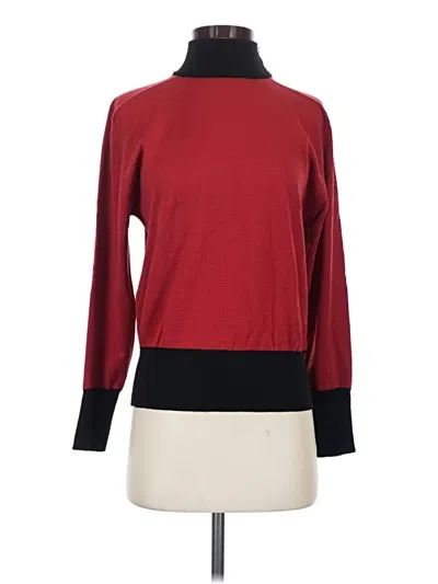 Pre-owned Ferragamo Wool Pullover Sweater In Red