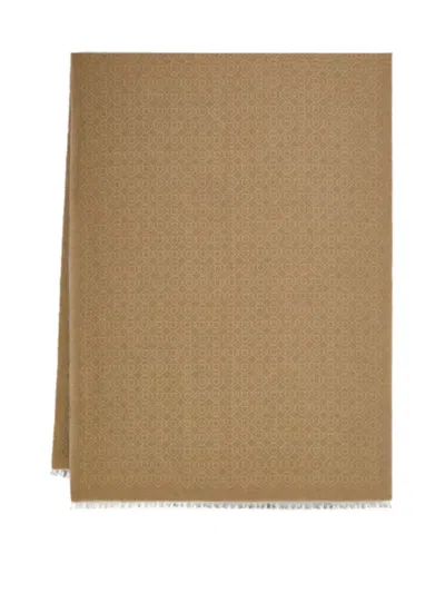 Ferragamo Wool Scarf In Brown