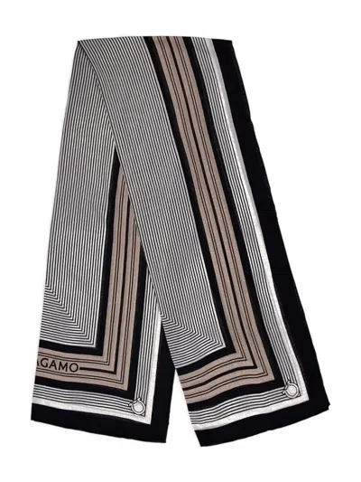 Ferragamo Wool Scarf In Gray