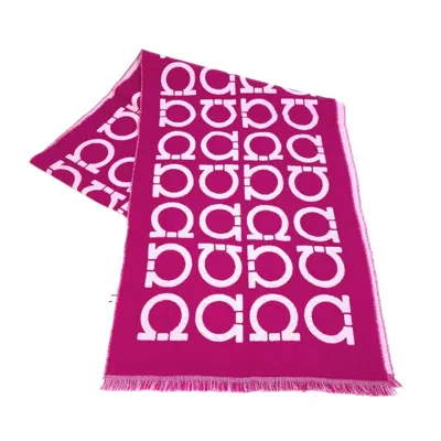 Pre-owned Ferragamo Wool Shawl () In Purple