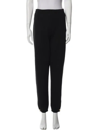 Pre-owned Ferragamo Wool Skinny Leg Pants In Purple