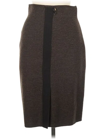 Pre-owned Ferragamo Wool Skirt In Brown