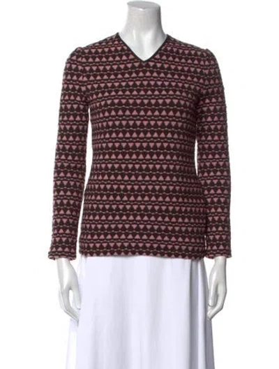 Pre-owned Ferragamo Wool Striped Sweater In Multi