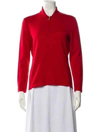 Pre-owned Ferragamo Wool Sweater In Red
